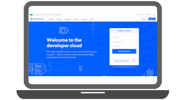 digitalocean make mail server